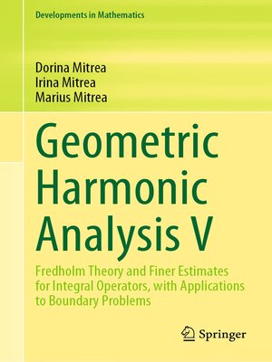 cover image of Geometric Harmonic Analysis V